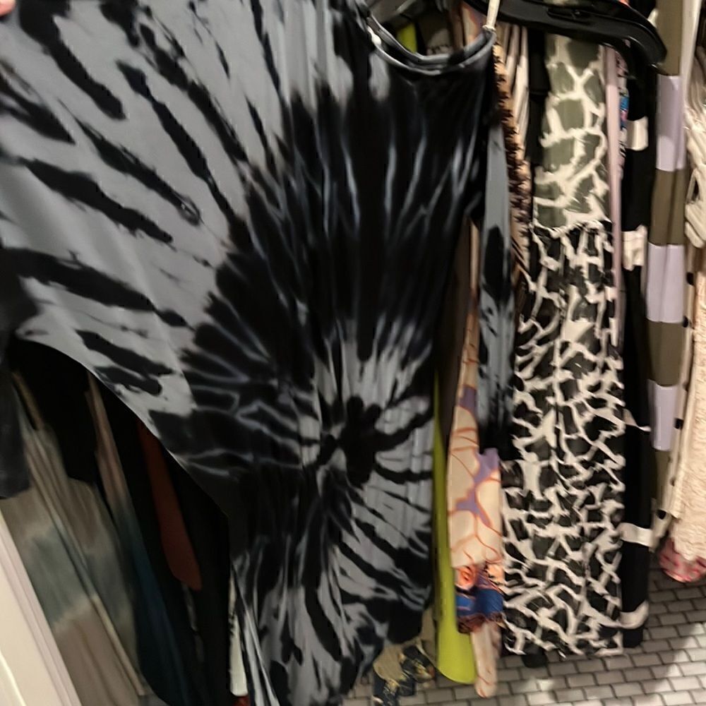 Young Fabulous & Broke tie dye one shoulder dress size S
